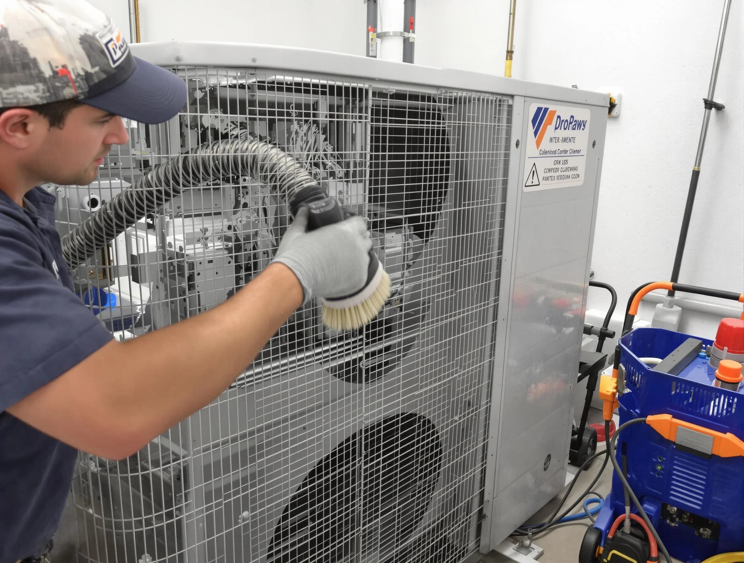 Panthersville Air Duct Cleaning specialist performing precision AC coil cleaning for improved system performance in Panthersville