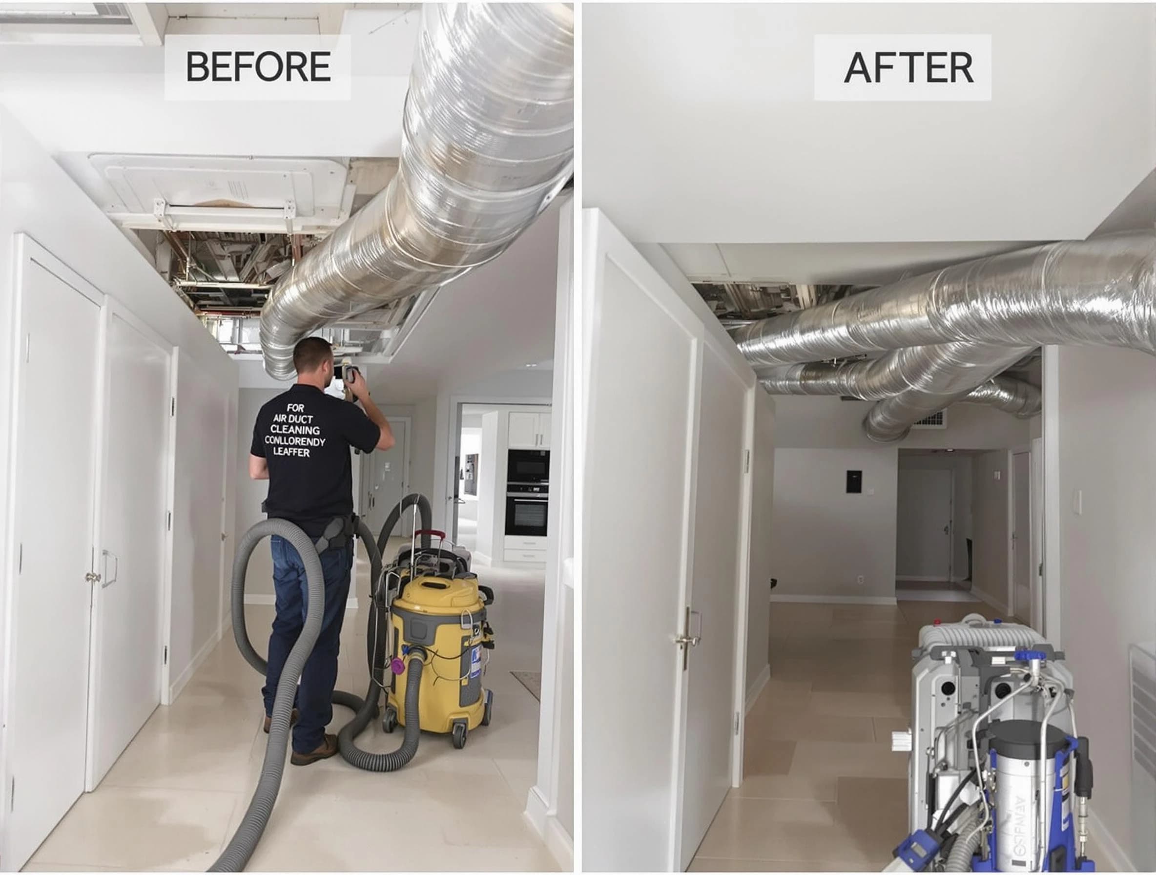 Panthersville Air Duct Cleaning professional performing thorough air duct cleaning in Panthersville