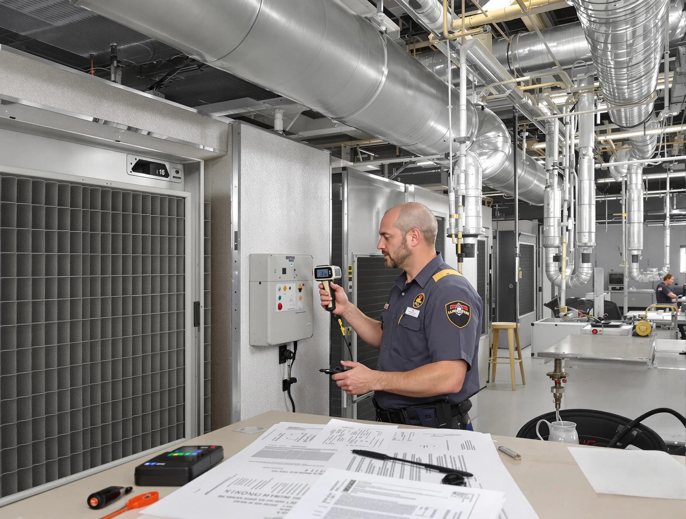 Professional filter system inspection by Panthersville Air Duct Cleaning in Panthersville